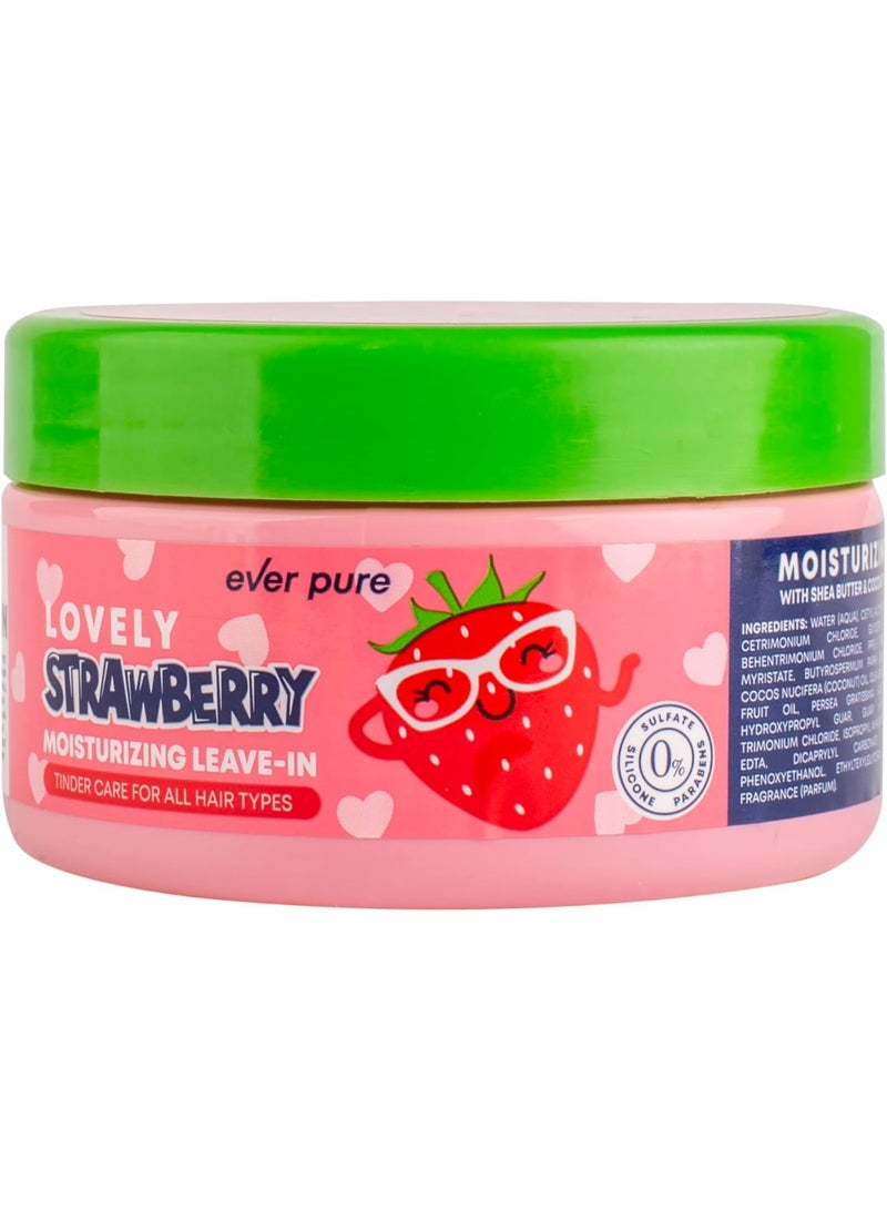 Lovely Strawberry Moisturizing Leave-In All Hair Types with Shea Butter & Coconut Oil